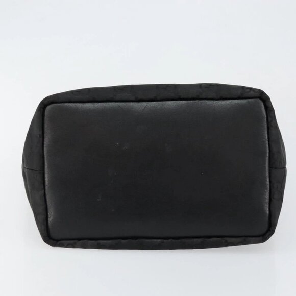 GUCCI Bamboo GG Canvas Shoulder Bag Nylon Black Silver 000 0531 Auth 146579 - Picture 9 of 16